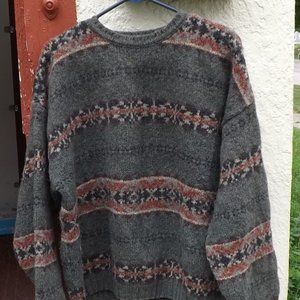 Genuine Shetland Long Sleeve Wool Sweater